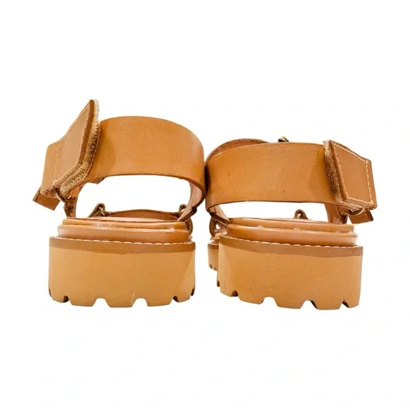 Madewell The Cady Lugsole Sandal Desert Camel Women’s Size 6.5 - Picture 8 of 11